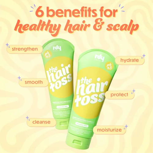 Miniatura 2 de The Hair Toss - Juego de champú y acondicionador para hombres y mujeres, 13.5 floz/7 floz, menta, formulado 4.5 pH, hidratante, sin parabenos