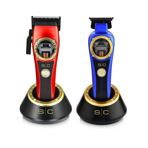 Juego profesional de cortadora y recortadora de pelo inalámbrica Stylecraft Instinct con motor Vector y control de torque intuitivo, paquete de