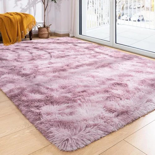 Miniatura 58 de Alfombra de área Softlife para sala de estar, alfombra lanuda mullida y esponjosa de 6 x 9 pies en color azul para dormitorio de niñas y niños, Azul