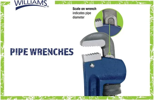 Miniatura 8 de Williams 13518 Llave de tubo de hierro fundido, 8 pulgadas
