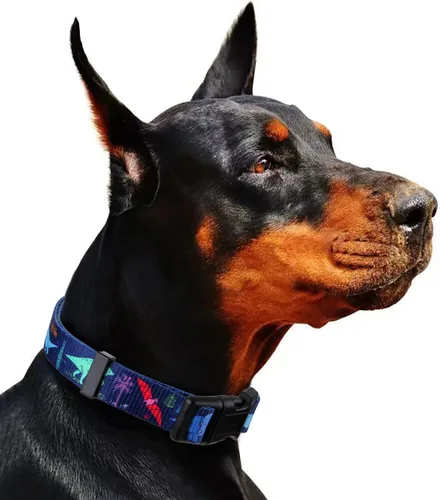 Miniatura 5 de Collar de perro para perros pequeños con patrón floral para hembras y perros, talla S