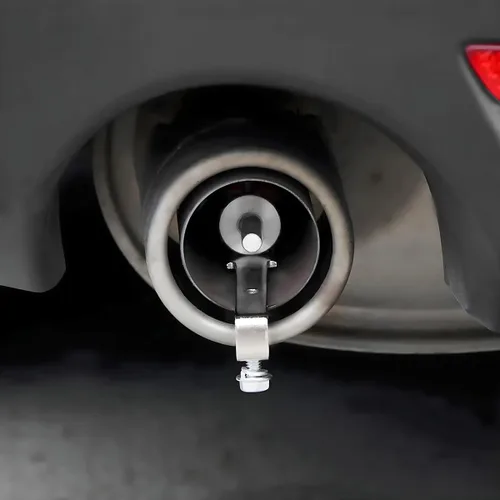 Miniatura 6 de 2 piezas de simulador de silbato de sonido turbo, resonador de válvula de soplado de aleación de aluminio para escape de auto, silbato de cola