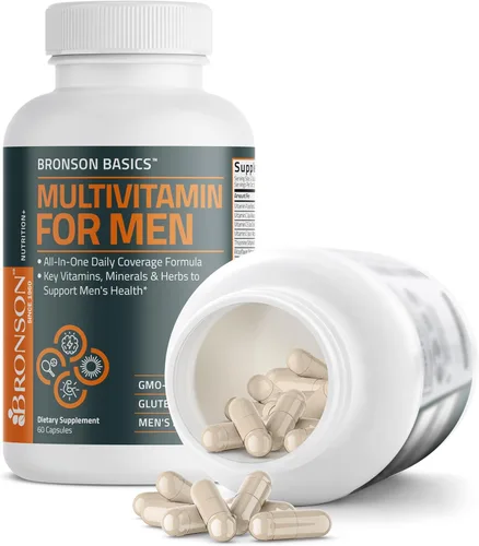 Miniatura 7 de Bronson Multivitamínico para hombres, fórmula de cobertura diaria todo en uno, vitaminas clave, minerales y hierbas para apoyar la salud