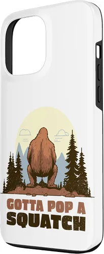 Miniatura 2 de Funda divertida para iPhone 13 Pro Max Bigfoot Gotta Pop A Squatch Sasquatch Squat Poop Joke