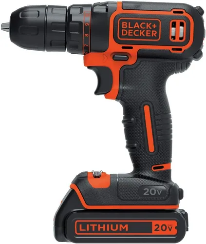 Miniatura 2 de BLACK+DECKER Kit de taladro/destornillador inalámbrico de 20 V MAX con batería, cargador y broca de doble extremo (BDCDD120C)