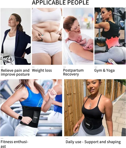 Miniatura 6 de YIANNA Waist Trainer Belt for Women Waist Trimmer Weight Loss Workout Fitness Back Support Belts