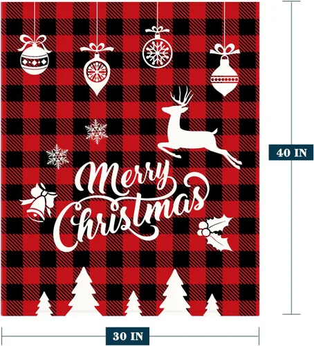 Miniatura 2 de Manta de Navidad para bebé, manta pequeña de Navidad a cuadros rojos, manta de Navidad para invierno, para mascotas, manta para envolver cuna