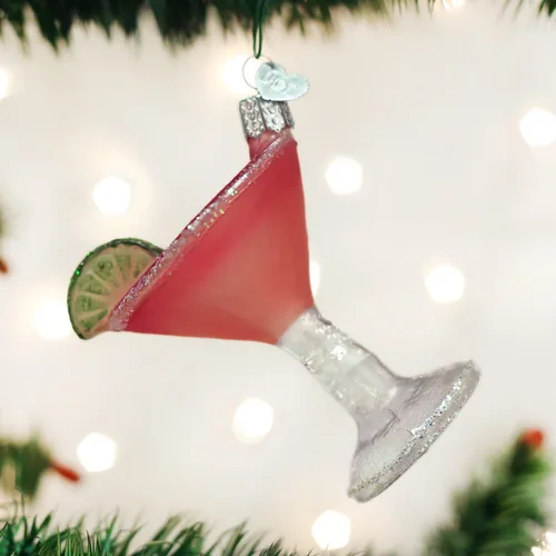 Miniatura 3 de Old World Christmas - Adorno de vidrio soplado Aperol Spritz para árbol de Navidad, decoración festiva artesanal, colección de bebidas para adultos