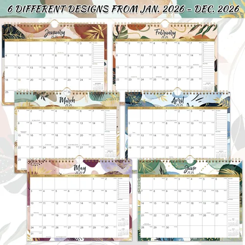 Miniatura 5 de Calendario de pared 2026 – 11 x 8.5 pulgadas, calendario 2026, calendario mensual de pared 2026 de enero de 2026 a diciembre de 2026, calendario