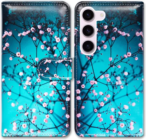 Miniatura 25 de Bcov Funda para Samsung S23, diseño de pájaro negro y verde con tapa para teléfono con ranura para tarjeta y soporte para Samsung Galaxy S23