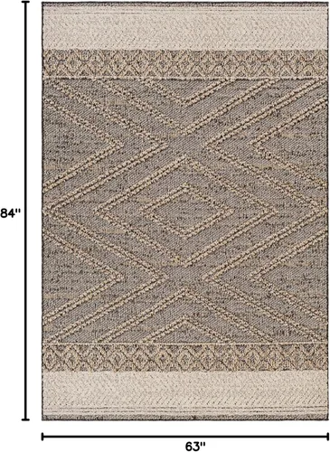 Miniatura 7 de Livabliss Sarasota - Alfombra moderna de 5 x 7 pies, color negro, (5 x 7 pies)