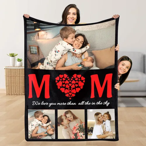 Miniatura 14 de Manta personalizada con texto fotográfico, manta personalizada con imágenes para adultos, manta personalizada con mis propias fotos, manta 1 foto-1