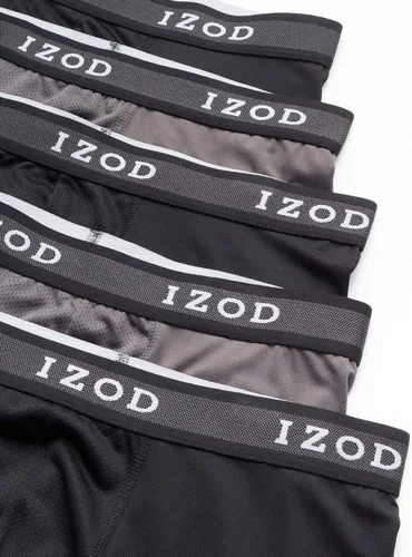 Miniatura 2 de IZOD Ropa interior para hombre Calzoncillos tipo bóxer de pierna larga (paquete de 10)