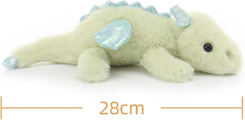 Miniatura 7 de Apricot Lamb Matcha Dragón Acostado Animales de Peluche para Niños, Juguetes de Peluche Suaves y Lindos para Bebés Niñas y Niños, 11 Pulgadas
