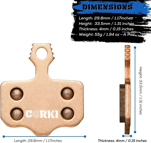 Miniatura 2 de 2 pares de pastillas de freno de disco para Sram Avid Elixir 1 3 5 7 9 R ER CR Mag Level TL T Sram XX X7 X9 XXWC DB1 DB3 DB5