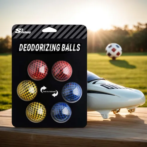 Miniatura 7 de Pelotas desodorantes para tenis, pelotas desodorantes para tenis, bolsas de gimnasio y casilleros, bolas eliminadoras de olores, paquete de 6