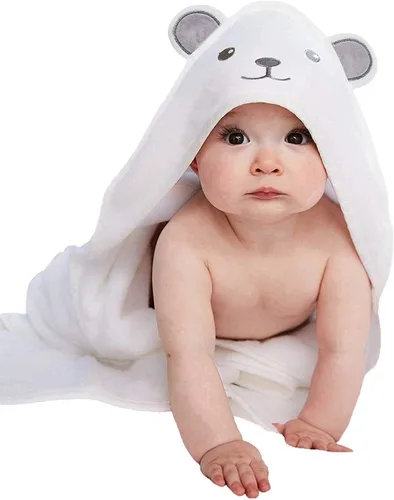 Miniatura 11 de HIPHOP PANDA Toalla con Capucha - Rayón Hecho de Bambú, Toalla de Baño con Orejas de Oso para Recién Nacido, Bebé, Niño Pequeño, Infante - Toalla