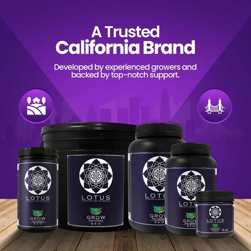 Miniatura 3 de Lotus Nutrients Grow Pro Series - Polvo nutritivo soluble en agua, más de 14 ingredientes con micronutrientes quelados y aminoácidos, para fibra