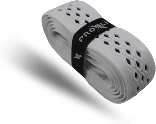 Miniatura 4 de Agarre de diamante sin sudor para palas de pickleball, tenis, raquetball Blanco con base negra