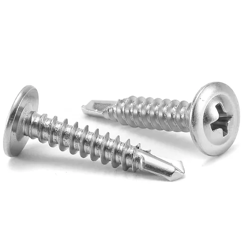 Miniatura 10 de Tornillos de chapa metálica #8 de 1-1/2 pulgadas, 100 tornillos de acero inoxidable 410 tornillos autorroscantes rápidos de cabeza de armadura
