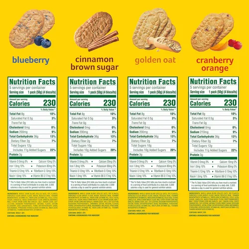 Miniatura 2 de Belvita - Galletas de desayuno en barra, paquete surtido de 4 sabores, 30 paquetes en total, 6 cajas (4 galletas por paquete)
