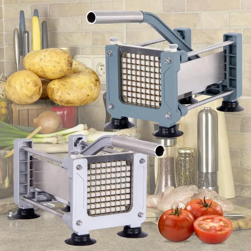 Miniatura 8 de Rismonar - Cortador de patatas fritas de acero inoxidable con hoja de 1/2 pulgadas, 1/4 pulgadas, 3/8 pulgadas para zanahorias, pepinos, verduras