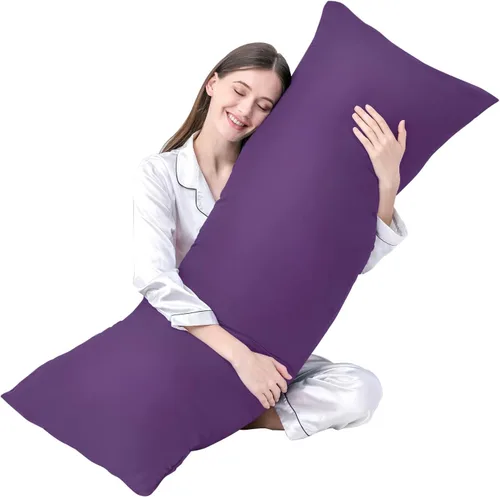 Miniatura 14 de DOWNCOOL Relleno de Almohada Grande para el Cuerpo - Almohada Transpirable de Cuerpo Completo para Personas que Duermen de Lado - Almohada de Cama
