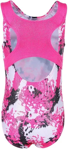 Miniatura 2 de TFJH E Leotardos para gimnasia y niñas, conjuntos de ropa de práctica con pantalones cortos coleteros