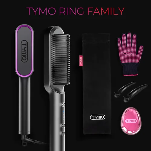 Miniatura 5 de TYMO Spray de protección térmica para el cabello + cepillo alisador de cabello TYMO Ring