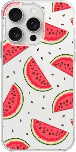 Miniatura 18 de Blingy's Funda para iPhone 15 Pro, bonito patrón de Navidad con diseño de copos de nieve de invierno, funda protectora transparente de TPU suave