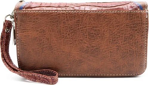 Miniatura 5 de Estilo occidental vaquera tejida con flecos de cocodrilo magnífico monedero conchos Tote Country Women bolso bolso hombro cartera conjunto