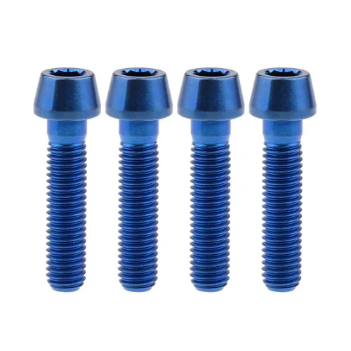 Miniatura 16 de Tornillos de titanio Ti M8 x15 20 25 30 35 40 45 50 60 2.756 in 0.049 in de paso hexagonal Allen Tornillos de cabeza hueca paquete de 4