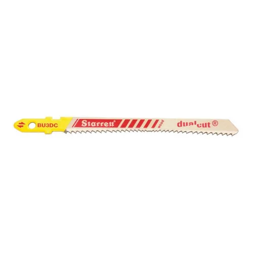 Starrett BU3DC-2 - Hoja de sierra de corte de madera doble con vástago unificado bimetálica, 3 pulgadas de longitud, 9-19 TPI, diente de