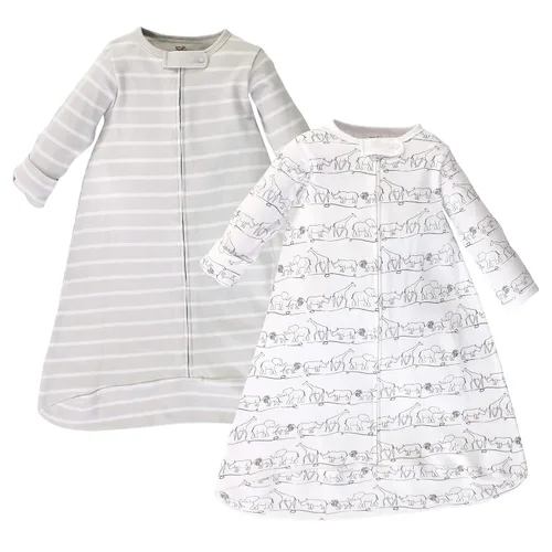 Miniatura 2 de Touched by Nature Saco de dormir unisex de algodón orgánico de manga larga para bebé, manta, mariposas brillantes, 0-3 meses