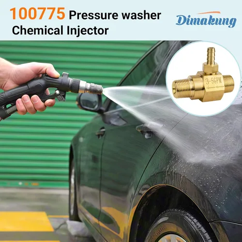 Miniatura 6 de Inyector químico de 3-5 Gpm 100775 para lavadora a presión de bomba general, inyector de jabón aguas abajo de la lavadora eléctrica, conexión rápida