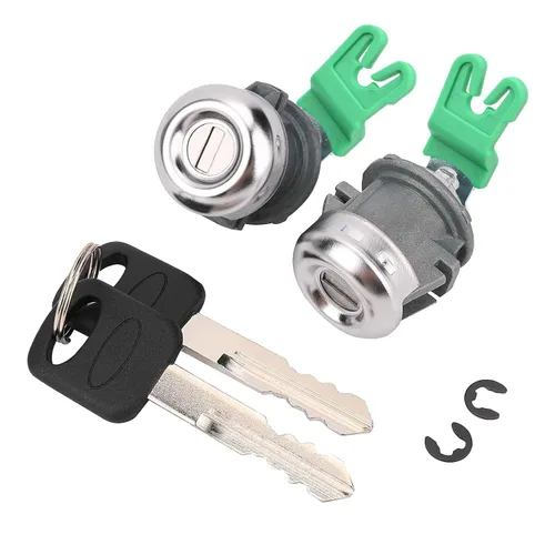 Cilindro de cerradura de puerta con juego de llaves compatible con Ford F150 1997-2011 F250 1997-99 F350 Super Duty 1998-2016 - Sustituye a
