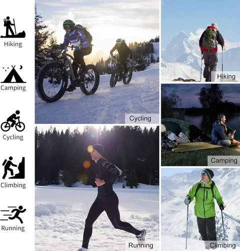 Miniatura 8 de INBIKE Pantalones de ciclismo para hombre, bicicleta de montaña, bicicleta de montaña, cortavientos con forro polar térmico para invierno