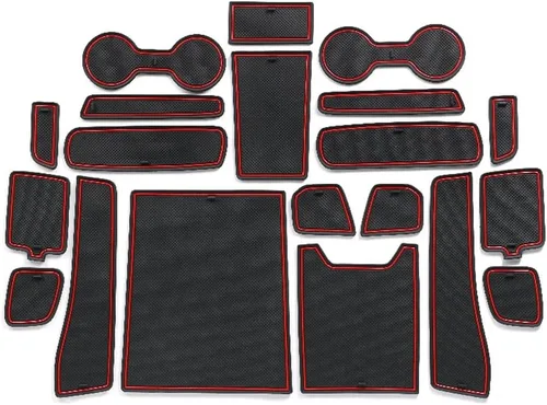Miniatura 19 de Great-luck Accesorios para el interior del automóvil, tapete de almacenamiento para puerta, tapete para portavasos, tapete antideslizante a prueba