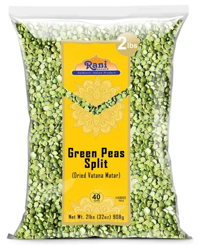 Miniatura 13 de Rani Green Peas Split, Secos (Vatana, Matar) 400oz (25lbs) Caja a granel de 25.0 lbs ~ Todo natural Vegano Apto para gluten Producto