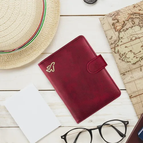 Miniatura 8 de WALNEW Funda para pasaporte de viaje, pasaporte, tarjetero, cartera