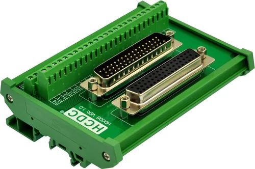 Miniatura 7 de Placa de ruptura del bloque de terminales del módulo de interfaz macho-hembra del montaje en carril DIN D-SUB (DB9)