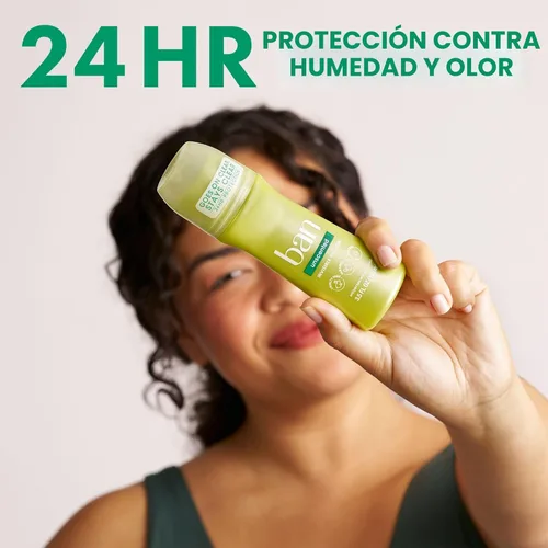 Miniatura 3 de Ban Desodorante Antitranspirante Roll-on Invisible para Mujeres y Hombres, Protección de 24 Horas contra el Olor y el Sudor de las Axilas, Sin