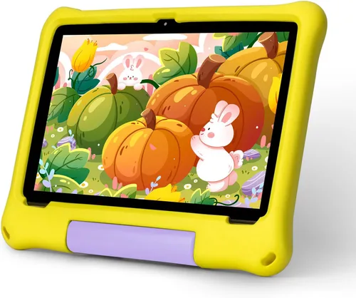 Tabletas Android 15 – Tableta para niños de 10 pulgadas con funda, Octa-Core, 8 GB+64 GB de almacenamiento (expandible a 1 TB), cámara dual,