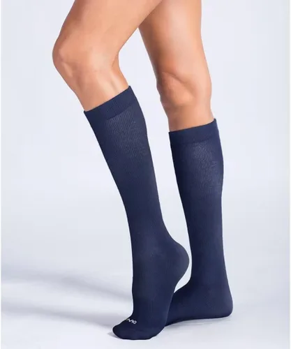 Miniatura 3 de JAVIE Argyle - Calcetines deportivos cómodos de algodón hasta la rodilla para hombres y mujeres, compresión para correr, recuperación, embarazo