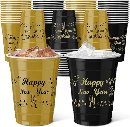 Miniatura 13 de Vesici 100 vasos de plástico desechables de 12 onzas para el día de San Patricio, tazas de tréboles verdes, suministros de fiesta del día de San