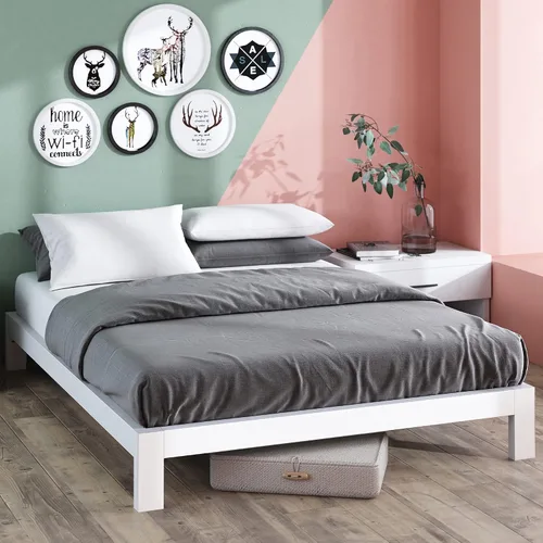 Miniatura 12 de ZINUS Heidi Marco de Cama con Plataforma de Metal, Base de Colchón de Acero, No Necesita Somier, Fácil Montaje, Individual, Negro
