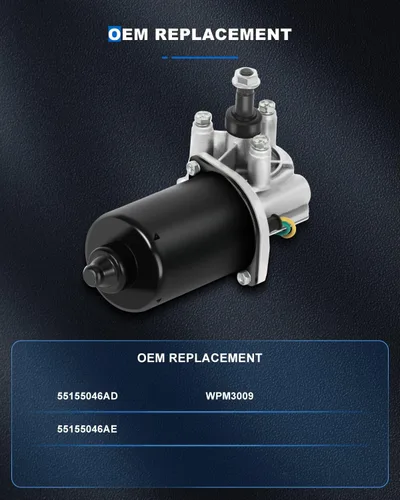 Miniatura 7 de Reemplazo del motor del limpiaparabrisas para 1998 para Dodge para B1500, OEM: 55155046AD, 55155046AE