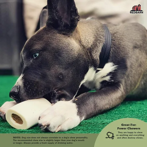 Miniatura 3 de Redbarn Pet Products Huesos Rellenos para Perros Mantequilla de Maní, Queso N' Tocino, Carne de Res, Golosinas Dentales Naturales de Larga Duración