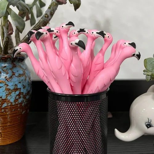 Miniatura 3 de 20 bolígrafos de gel de flamenco rosa, regalo único para mujeres, compañeros de trabajo y anfitrionas, bolígrafos de escritura elegantes