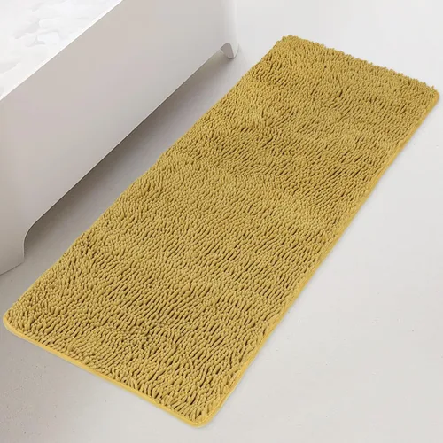 Miniatura 67 de Yeaban Alfombra de pasillo de baño de 24 x 72 pulgadas, antideslizante, alfombra de baño larga de felpilla gruesa, absorbente y lavable, alfombra
